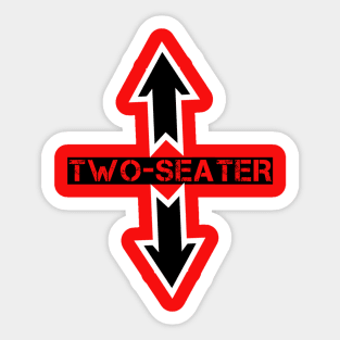 Two Seater T-Shirt Sticker